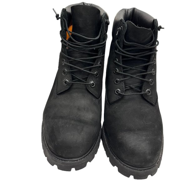 Timberland Men's Leather Boots Black - Size 12 - Picture 2 of 10